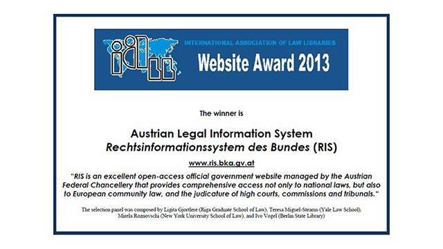 Auszeichnung RIS 2013