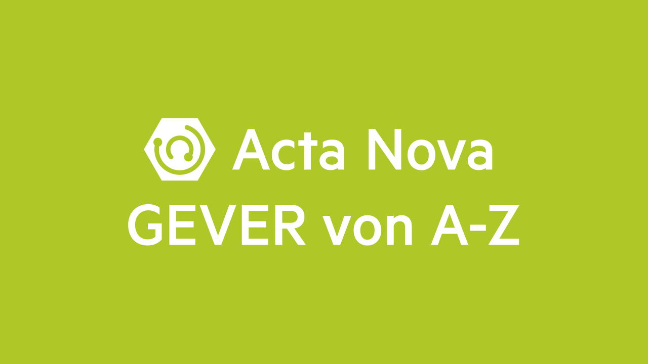 GEVER von A-Z