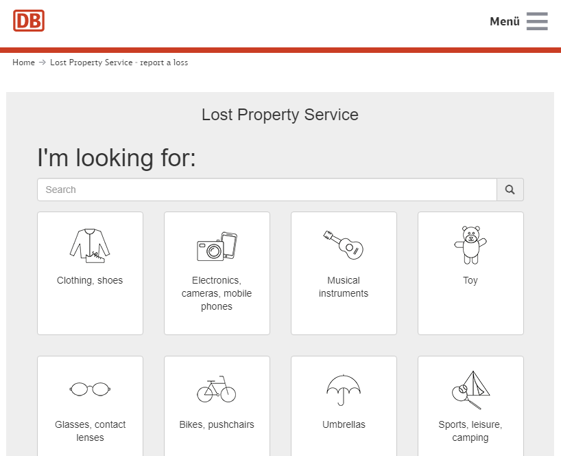 Online Lost Property Service
