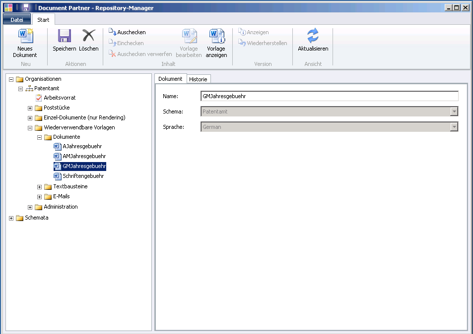 Document Partner Repository Manager