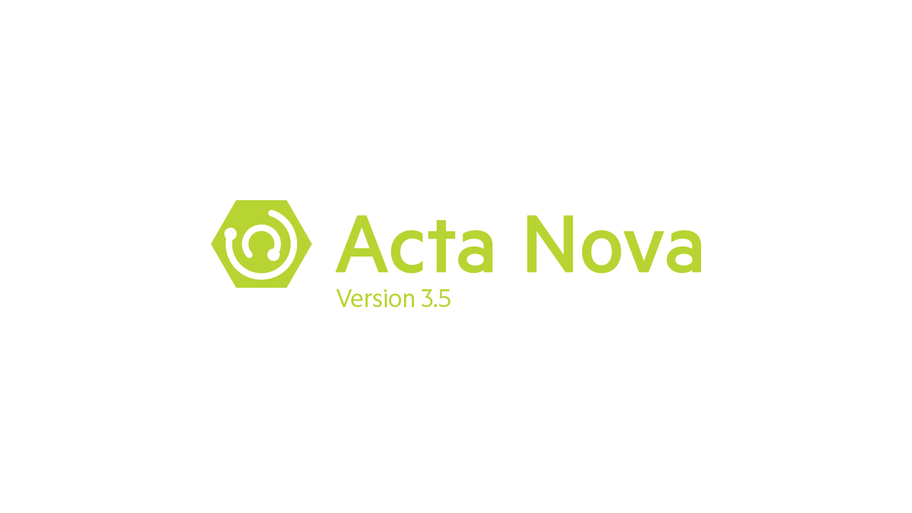 Acta Nova Version 3.5 SP1